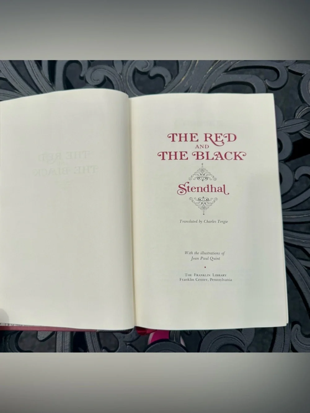 The Red and the Black by Stendhal - 1981 Franklin Library Collector’s Edition